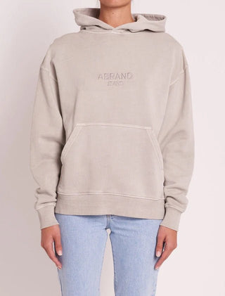 90s Relaxed Hoodie - Pebble - Abrand - The Soho Movement