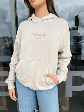 90s Relaxed Hoodie - Pebble - Abrand - The Soho Movement