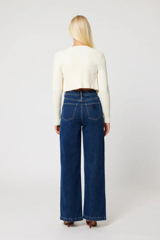 94 Wide Jeans Tara - Dark Blue - Jeans - Abrand - The Soho Movement