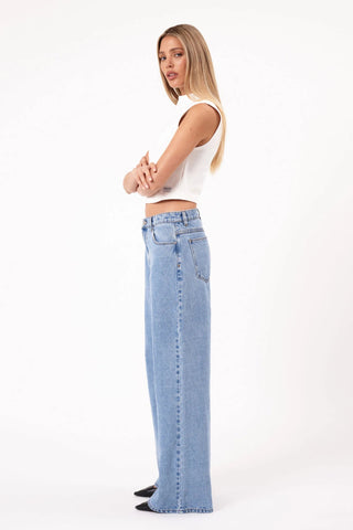 95 Super Baggy Gigi - Mid Blue - Jeans - Abrand - The Soho Movement