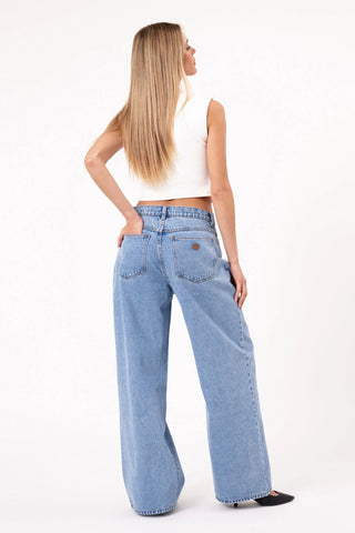95 Super Baggy Gigi - Mid Blue - Jeans - Abrand - The Soho Movement