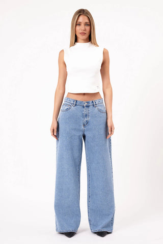 95 Super Baggy Gigi - Mid Blue - Jeans - Abrand - The Soho Movement
