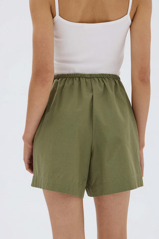 Philipa Poplin Short - Pandan