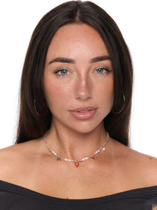 Strawberry Bead Necklace