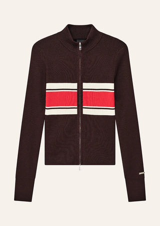 Solar Knit Jacket - Dark Plum