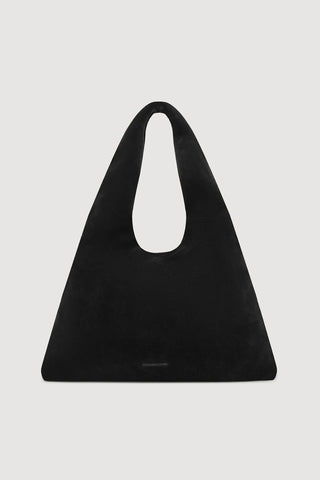 Willow Suede Hobo Bag - Black
