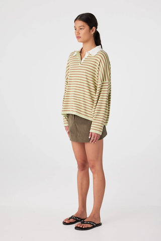 Rayne Knit Jersey - Celery & Pecan
