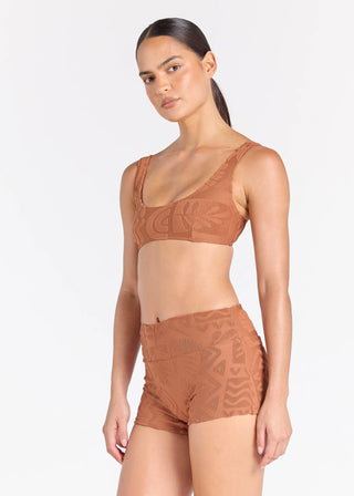 Mai Tai Solstice Bikini Top - Cinnamon