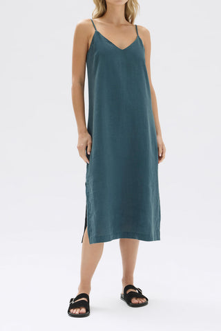 Vallory Linen Slip Dress - Atlas