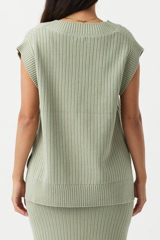 Vera Knit Vest - Sage