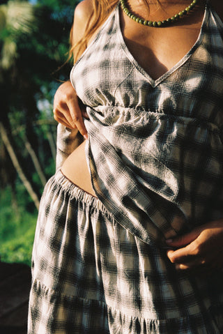 Sonder Check Tier Skirt