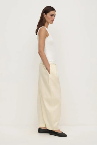 Lola Barrel Pant - Vanilla