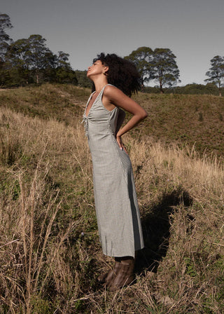 Izzy Maxi Dress - Vice Alpine Check