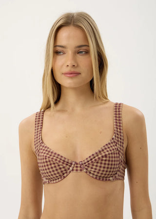 Dylan Bikini Top - Port Gingham