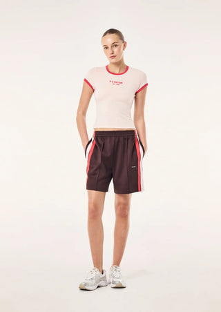 Man Down Track Short - Dark Plum