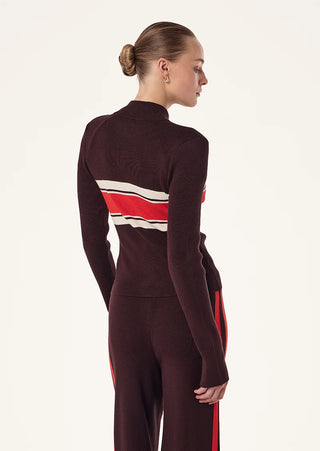 Solar Knit Jacket - Dark Plum