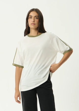 Smokeshow Oversized Raglan Tee - White