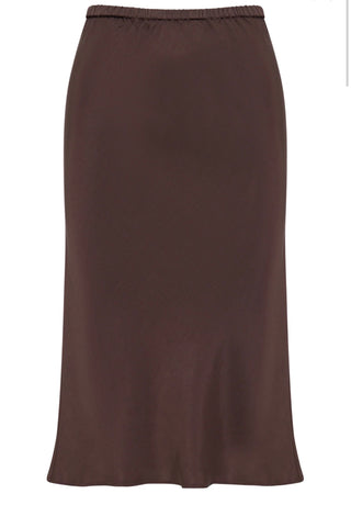 Tilly Tencel Skirt - Chocolate