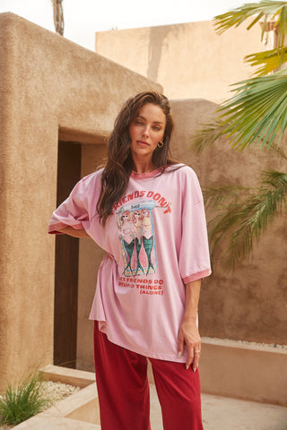 The Very Oversized Bestie Tee - Pink