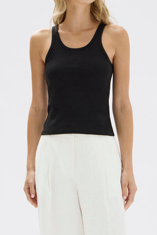 Drew Rib Tank - Black