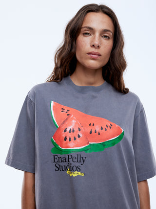 Watermelon Tee - Washed Grey