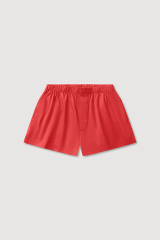 Everyday Poplin Short - Chilli