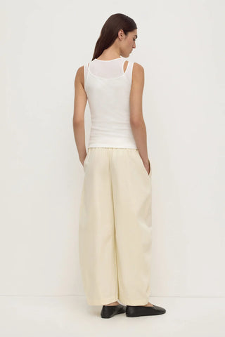 Lola Barrel Pant - Vanilla