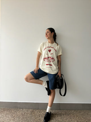 Fill My Cup Tee - Vintage Cream