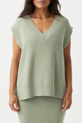 Vera Knit Vest - Sage