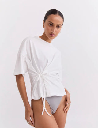 Tie Front T’Shirt - White