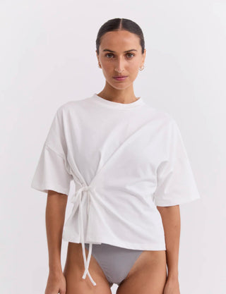 Tie Front T’Shirt - White