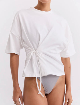 Tie Front T’Shirt - White
