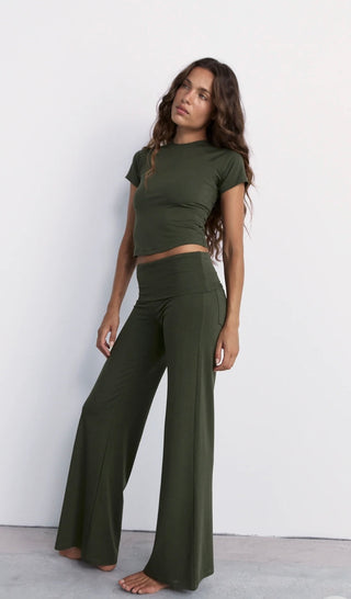 Full Length Yin Flare - Khaki