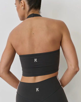 Halter Top - Grey/Pink