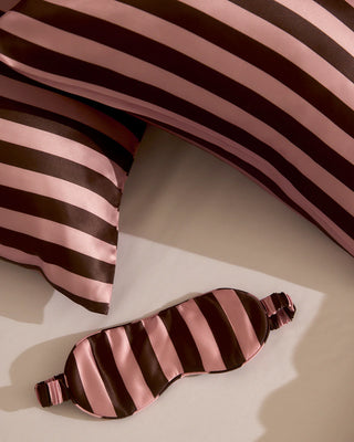 Silk Eye mask - Rocky Road Stripes