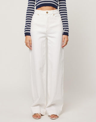 94 Wide Denim Jean - White Gold