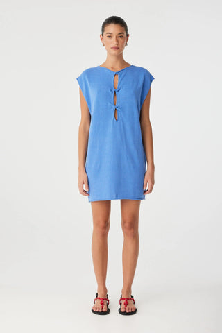Pala Reversable Mini Dress - Pacific Blue