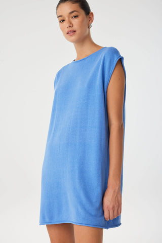 Pala Reversable Mini Dress - Pacific Blue