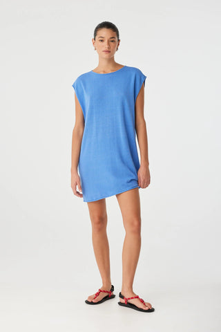 Pala Reversable Mini Dress - Pacific Blue