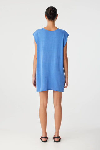Pala Reversable Mini Dress - Pacific Blue