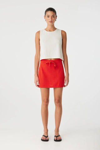 Pipa Mini Skirt - Cherry Red