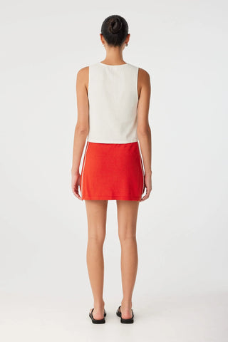 Pipa Mini Skirt - Cherry Red