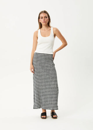 Rowan Seersucker Skirt - Black/White