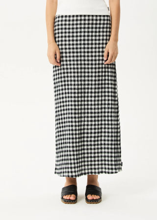 Rowan Seersucker Skirt - Black/White