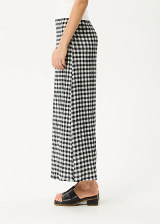 Rowan Seersucker Skirt - Black/White