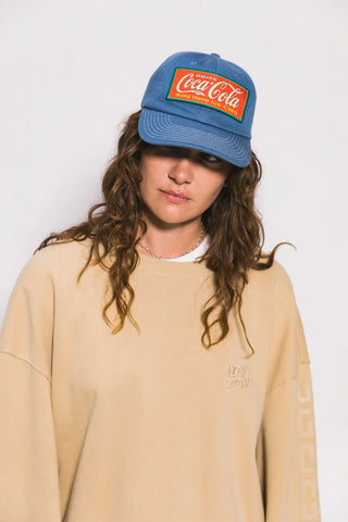 1920s Coke Dad Cap - denim