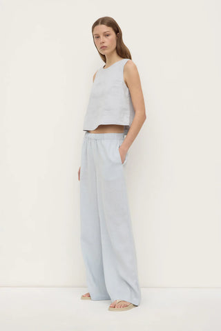 Estelle Linen Top - Cloud