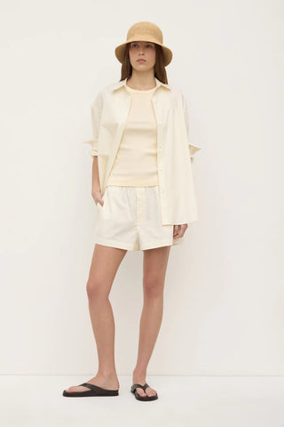 Everyday Poplin Shorts - Butter