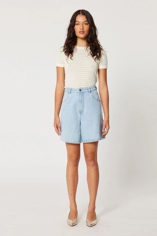 Super Mirage Denim Short - Nina Blue