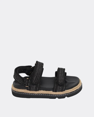 Elise - Black Raffia